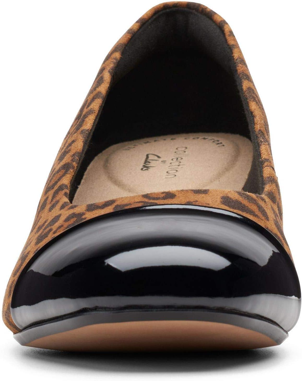 imageClarks Womens Clarks Womens Marilyn Sara Dark Tan Leopard Suede 95wDark Tan Leopard Suede