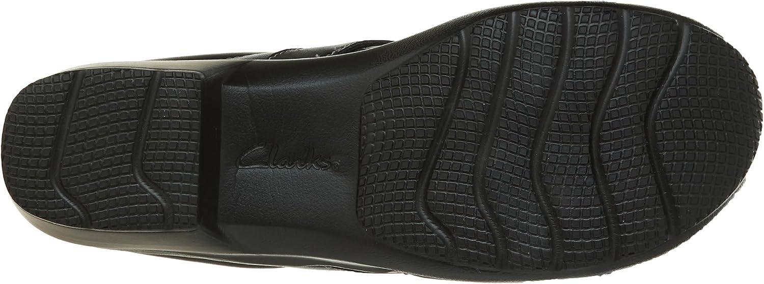 imageClarks Womens Angie Mist ClogsBlack Leat