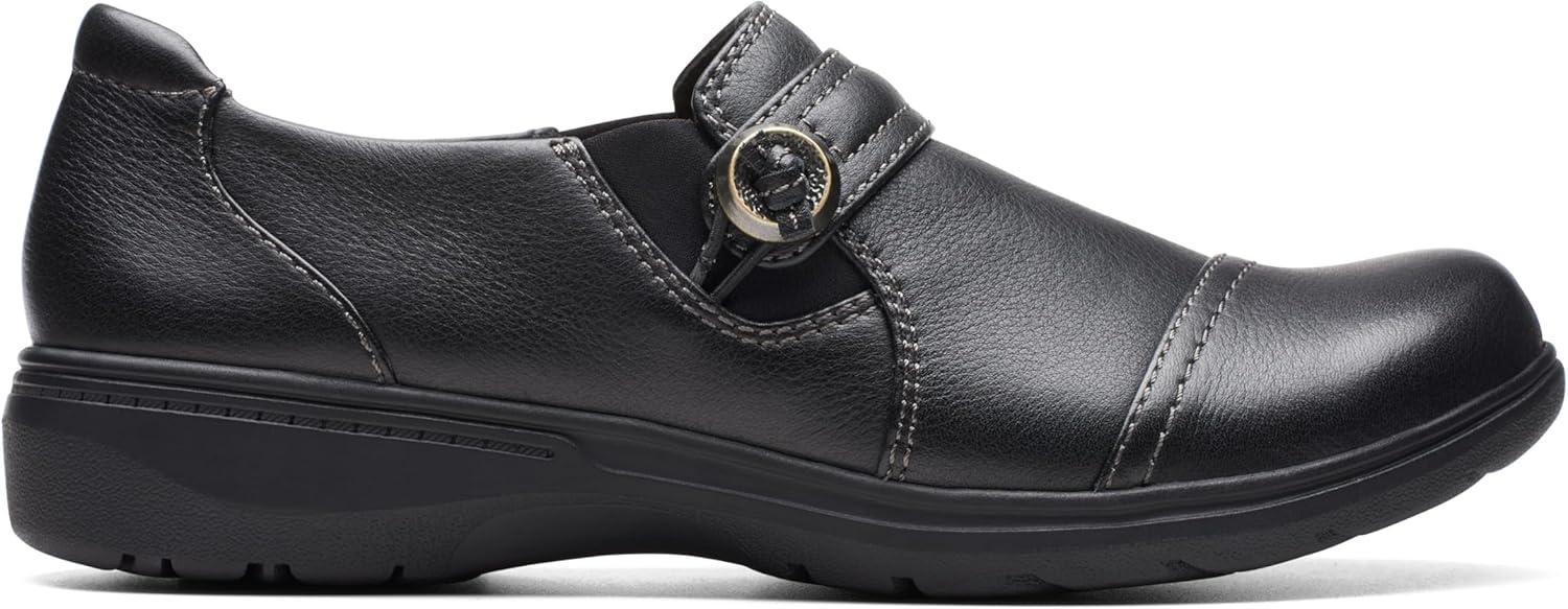 imageClarks Womens Carleigh Pearl LoafersBlack Leather
