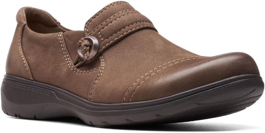 imageClarks Womens Carleigh Pearl LoafersTaupe Nubuck