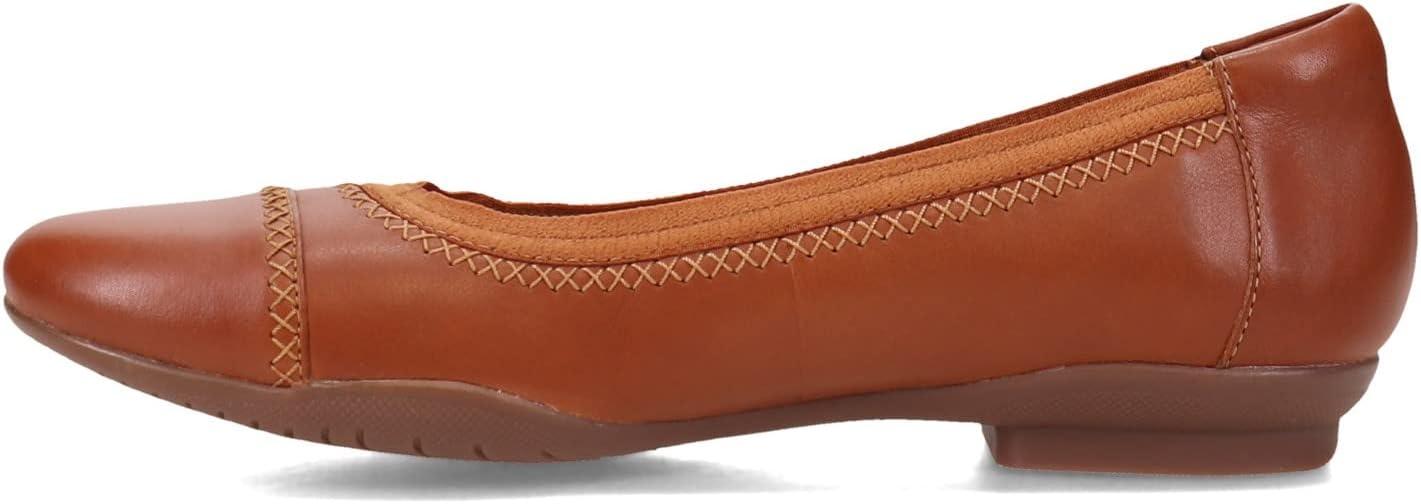 imageClarks Womens Sara Ballet FlatCaramel Leather