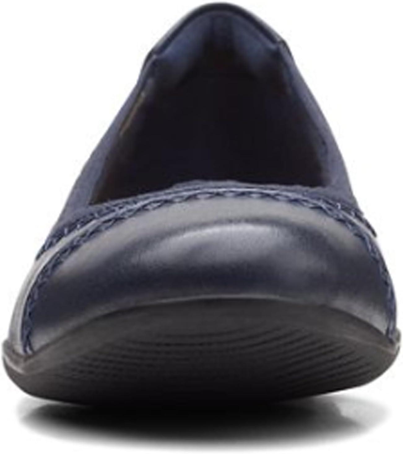 imageClarks Womens Sara Ballet FlatNavy Leather
