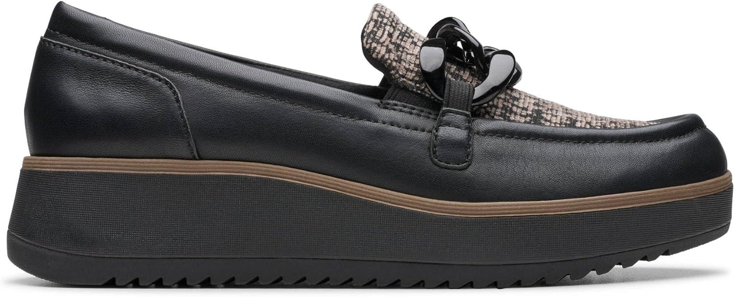 imageClarks Womens Zylah May LoaferBlack Combi Textile