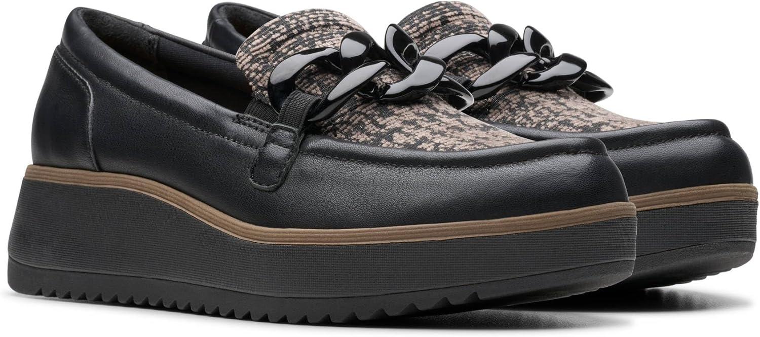 imageClarks Womens Zylah May LoaferBlack Combi Textile
