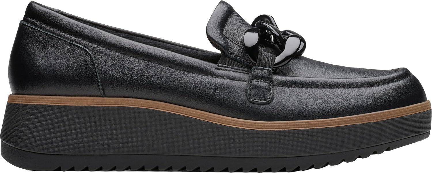 imageClarks Womens Zylah May LoaferBlack Leather