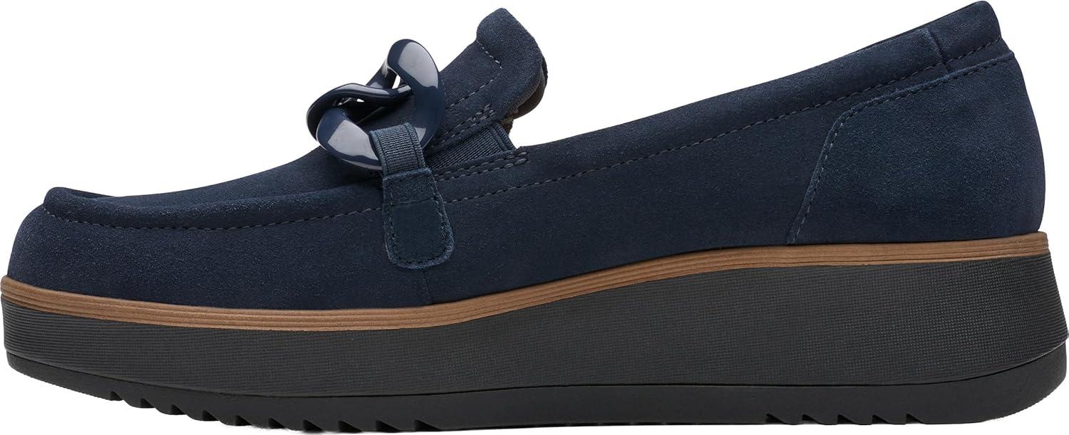 imageClarks Womens Zylah May LoaferNavy Suede