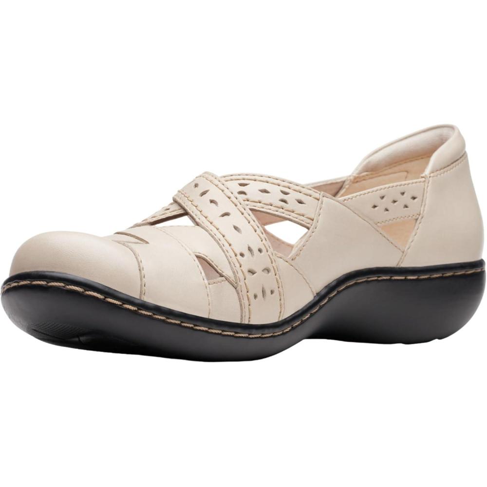imageClarks Womens Ashland Spin QIvory Leather
