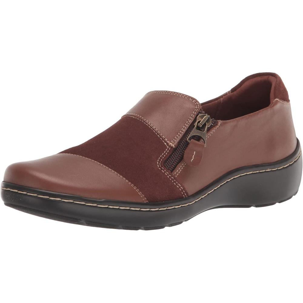 imageClarks Womens Cora HarborDark Tan Combi