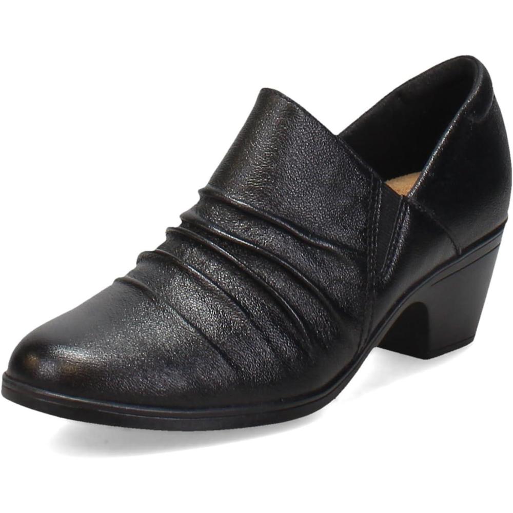 imageClarks Womens Emily 2 Cove LoafersBlack Leather