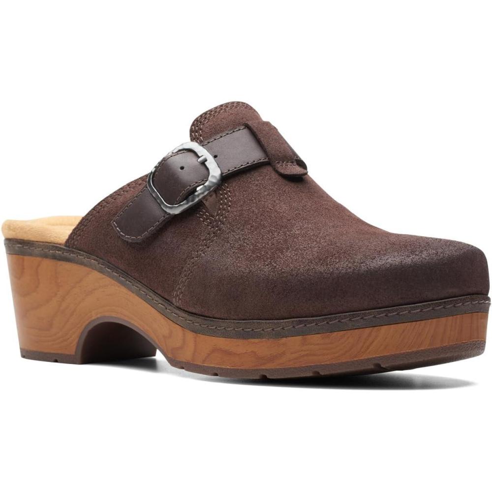 imageClarks Womens Paizlee NoraDark Brown Suede