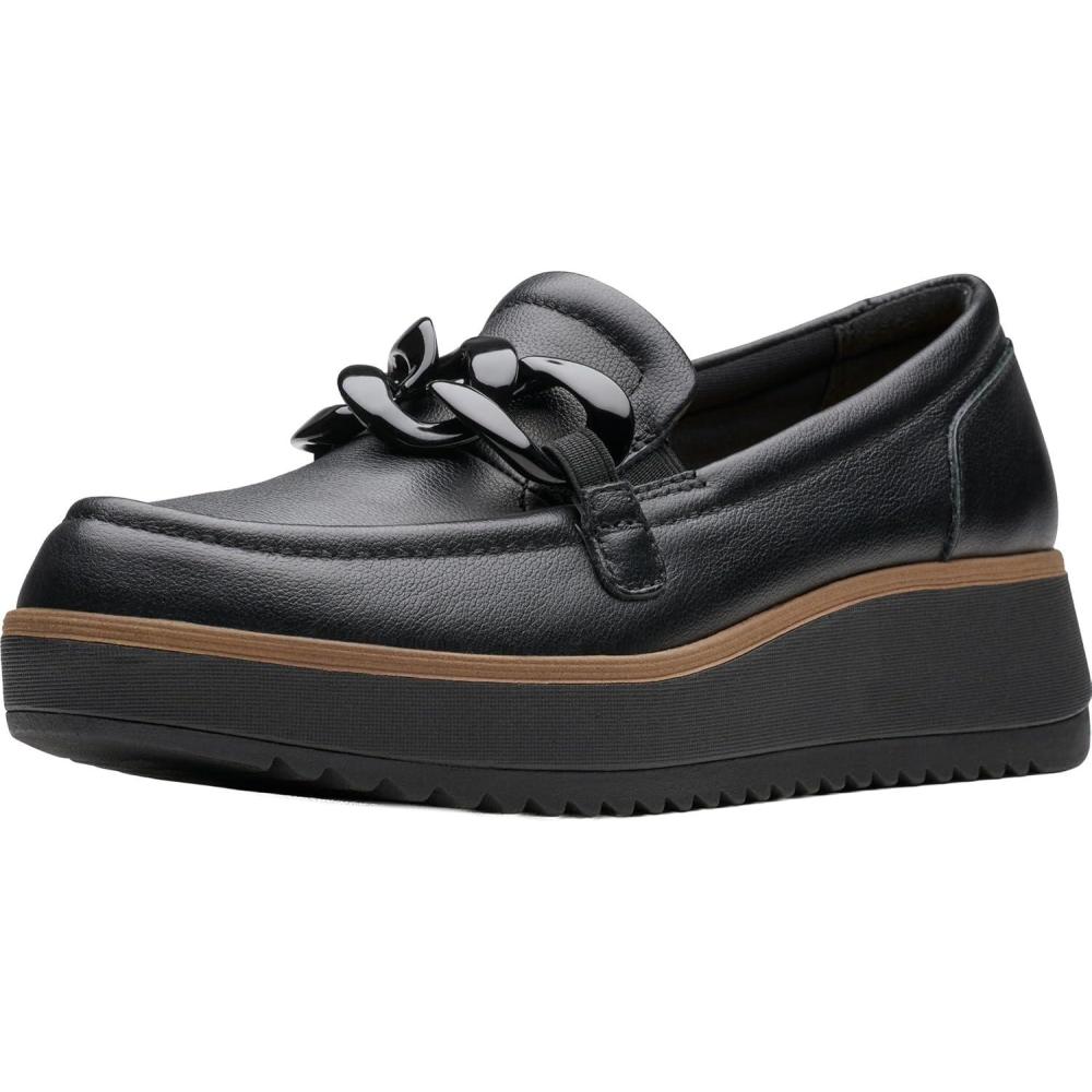 imageClarks Womens Zylah May LoaferBlack Leather