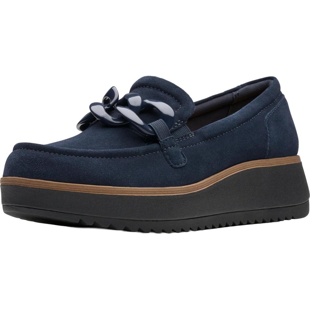 imageClarks Womens Zylah May LoaferNavy Suede