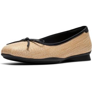 Clarks Womens Jazmynn Bow(Black Interest Textile)