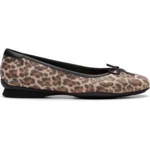 Clarks Womens Jazmynn Bow(Leopard Print Textile)