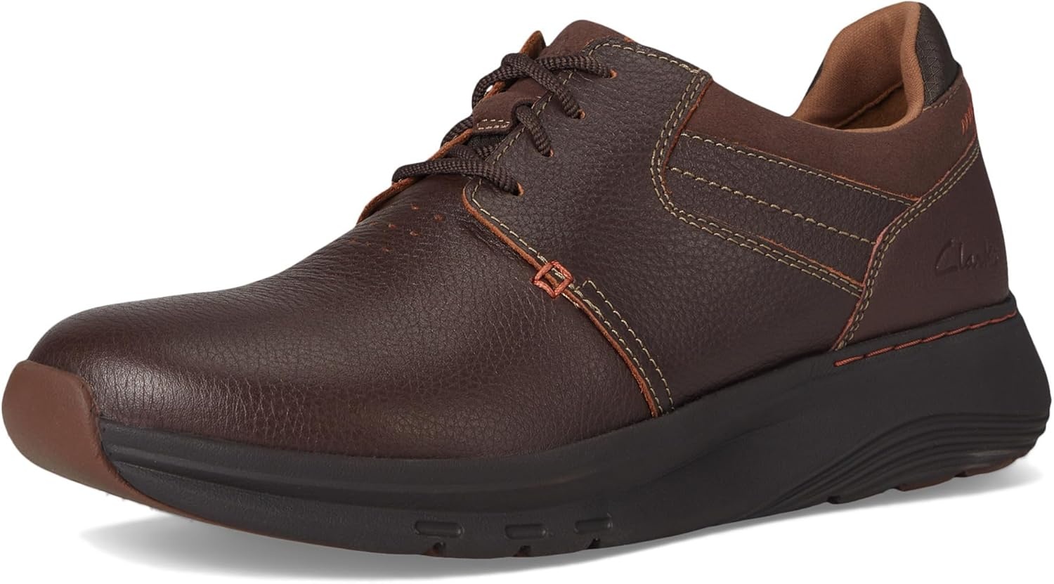 image:imageClarks Mens Motion Trek PtMahogany Leather