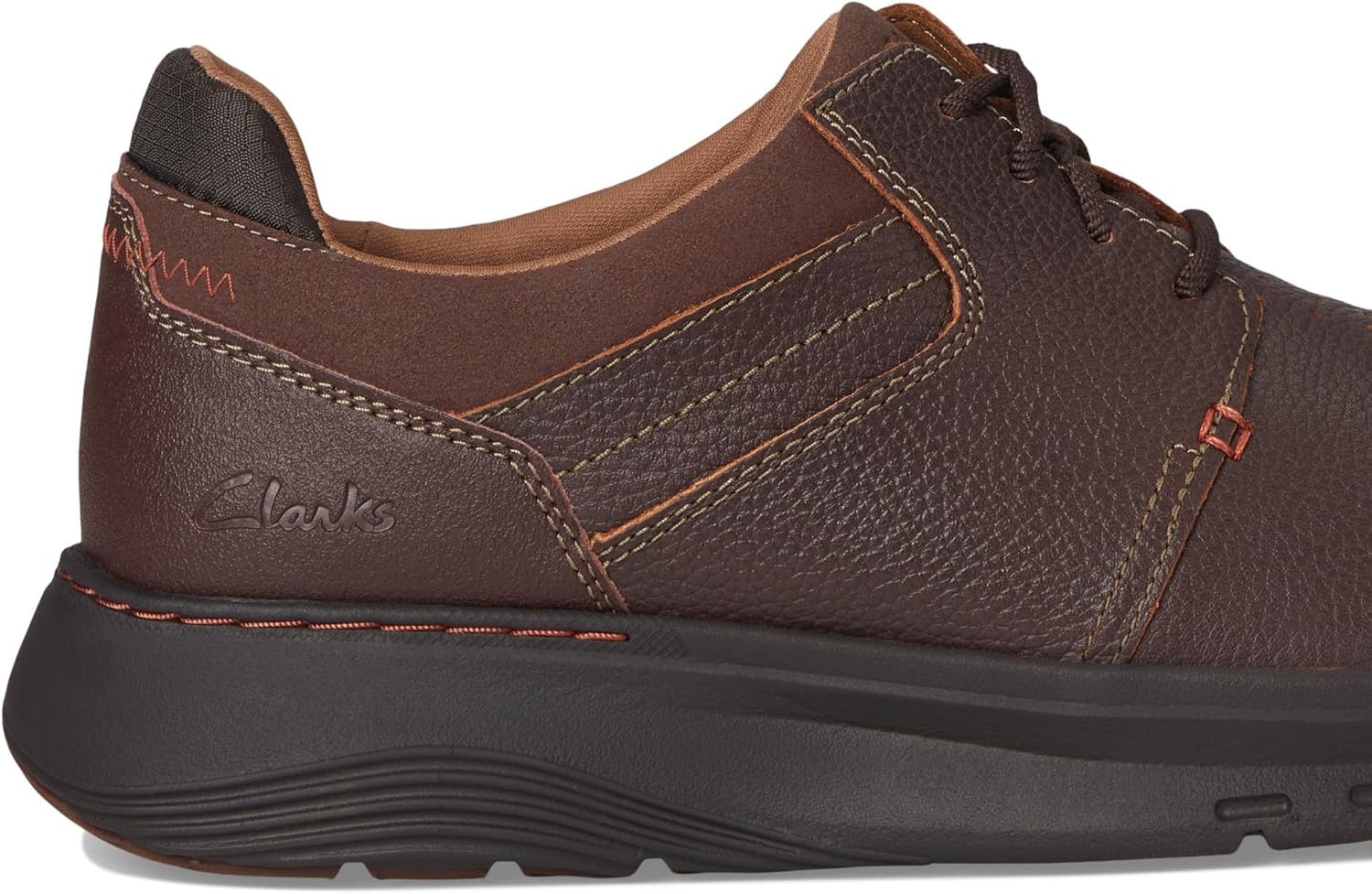 image:imageClarks Mens Motion Trek PtMahogany Leather