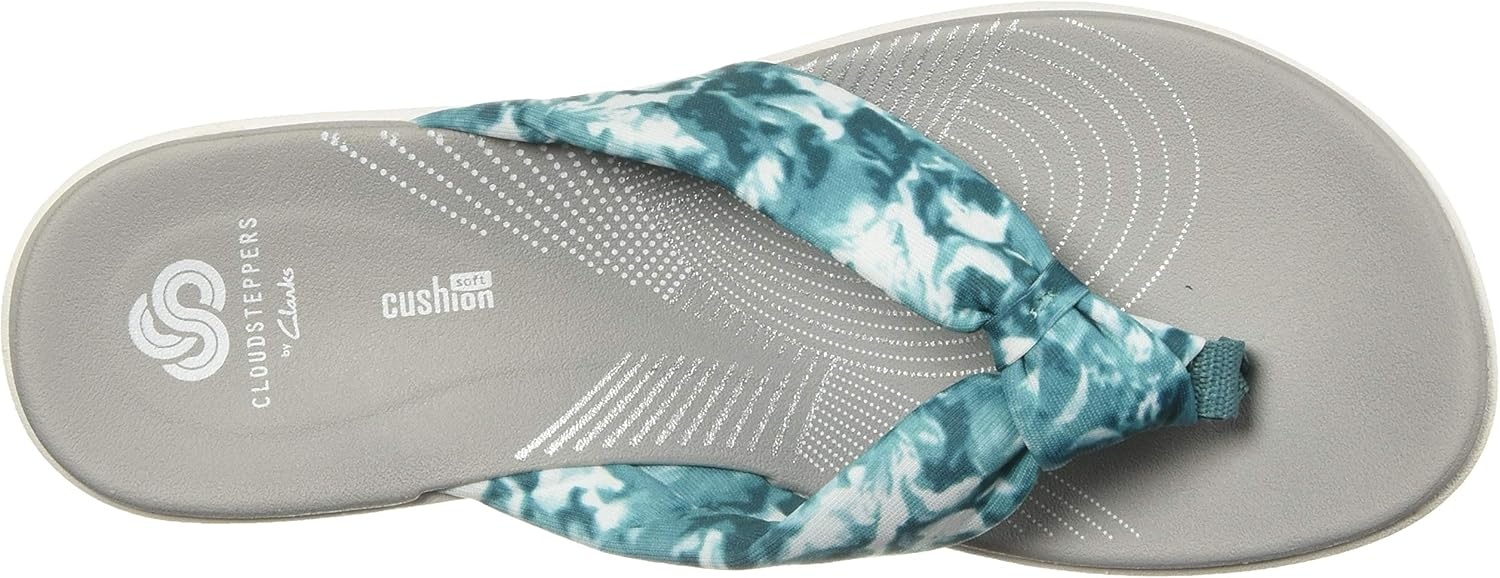 image:imageClarks Womens Arla Glison Flip FlopAqua Floral Textile