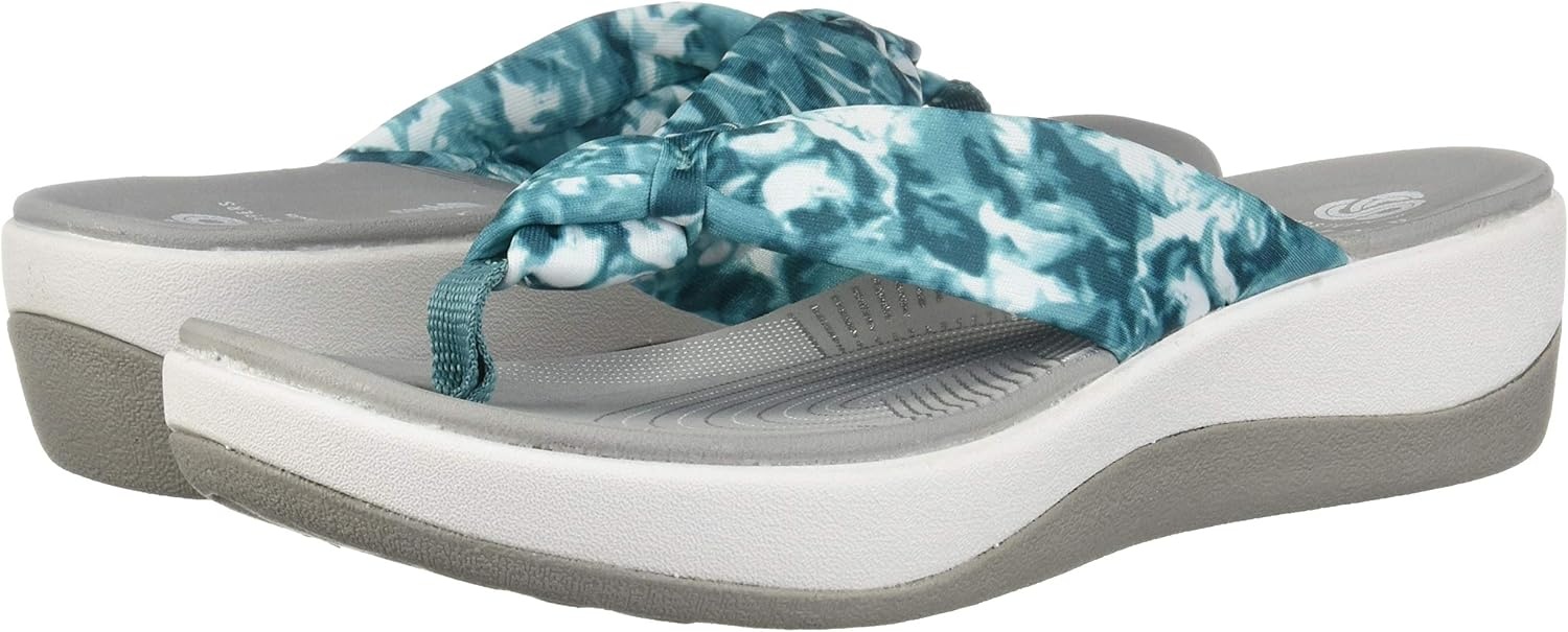 image:imageClarks Womens Arla Glison Flip FlopAqua Floral Textile