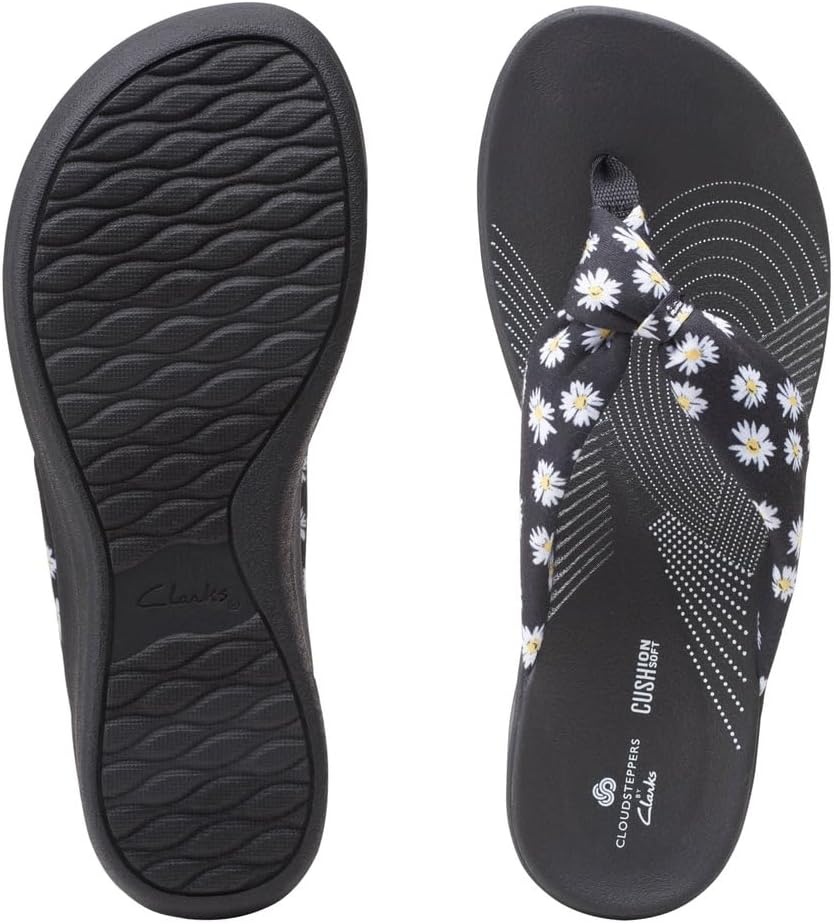image:imageClarks Womens Arla Glison Flip FlopBlack Floral Print