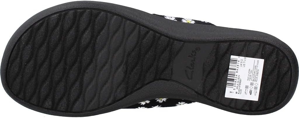 image:imageClarks Womens Arla Glison Flip FlopBlack Textile With Daisies