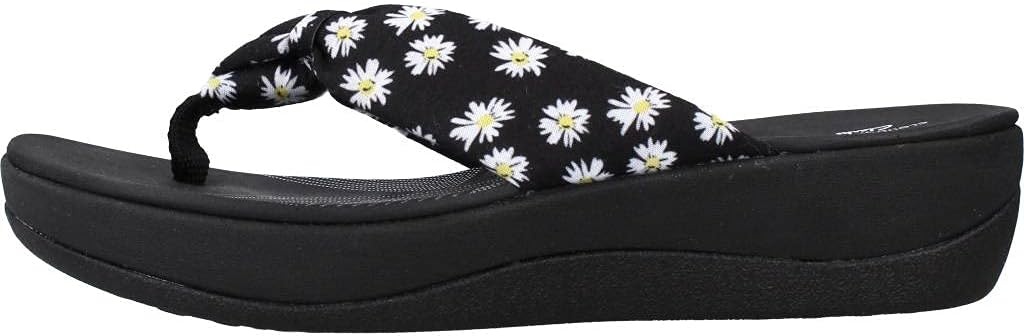 image:imageClarks Womens Arla Glison Flip FlopBlack Textile With Daisies