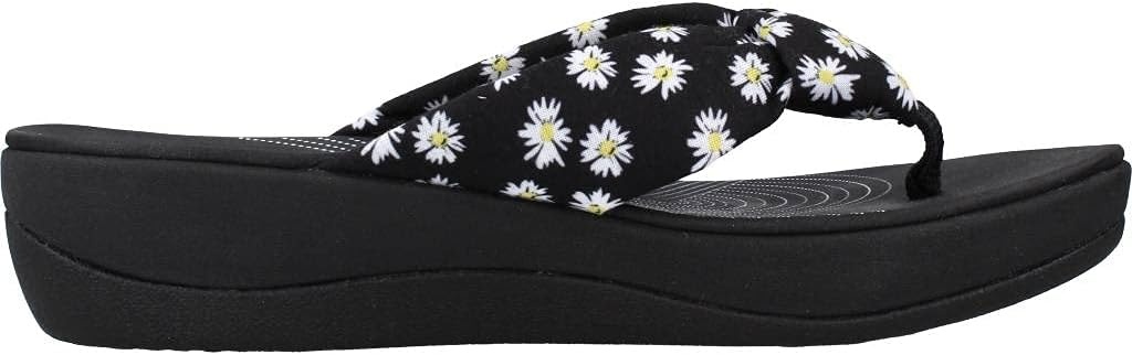 image:imageClarks Womens Arla Glison Flip FlopBlack Textile With Daisies