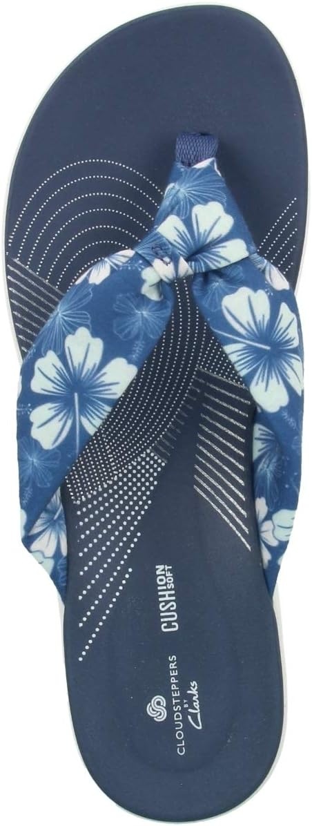image:imageClarks Womens Arla Glison Flip FlopBlue Textile W Multi Flowers