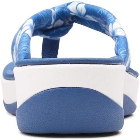 image:imageClarks Womens Arla Glison Flip FlopBlue Textile WMulti Flowers