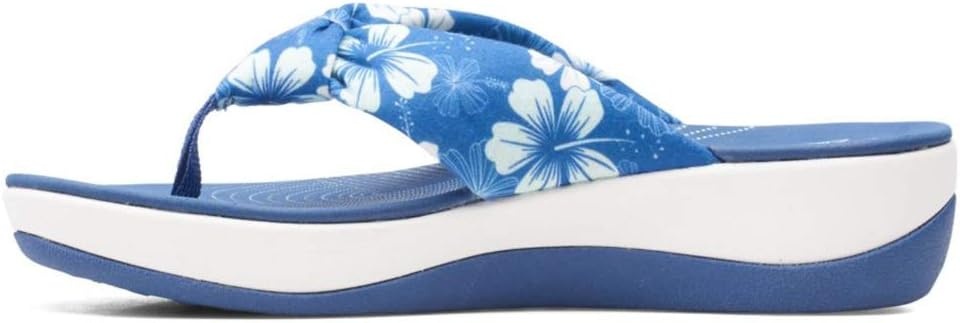 image:imageClarks Womens Arla Glison Flip FlopBlue Textile WMulti Flowers