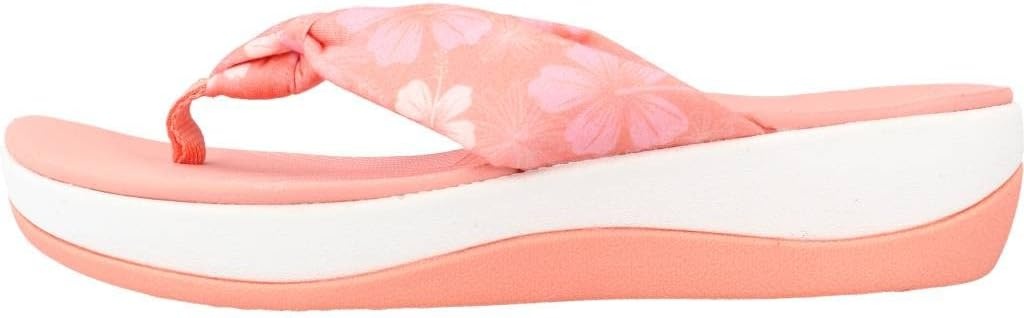 image:imageClarks Womens Arla Glison Flip FlopDark Peach White Textile