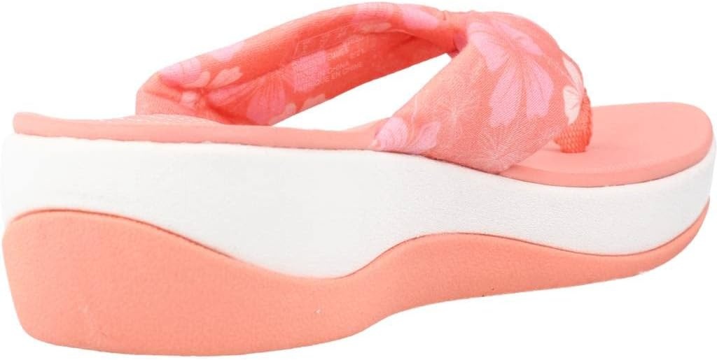 image:imageClarks Womens Arla Glison Flip FlopDark Peach White Textile