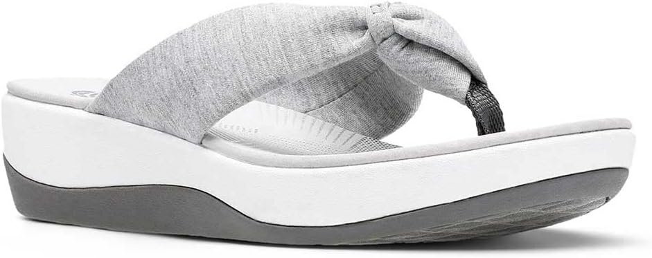 image:imageClarks Womens Arla Glison Flip FlopLight Grey Heather Textile