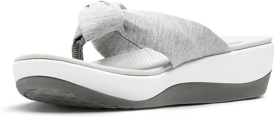 image:imageClarks Womens Arla Glison Flip FlopLight Grey Heather Textile