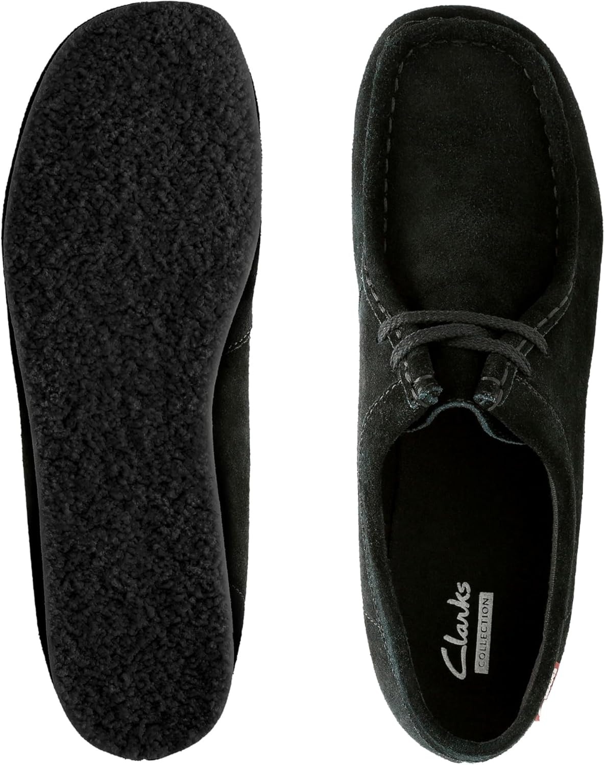 image:imageClarks Womens Padmora OxfordBlackBlack Suede