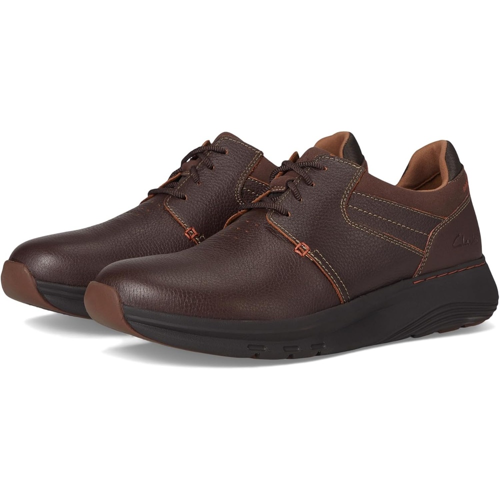 image:imageClarks Mens Motion Trek PtMahogany Leather