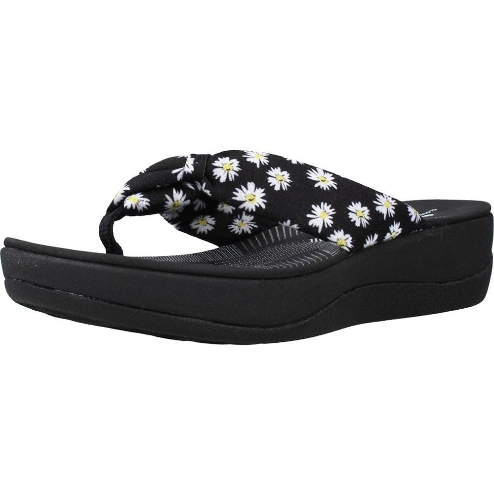 image:imageClarks Womens Arla Glison Flip FlopBlack Textile With Daisies