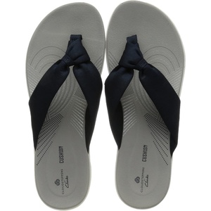 Clarks Women’s Arla Glison Flip Flop(Blue Heather Fabric)